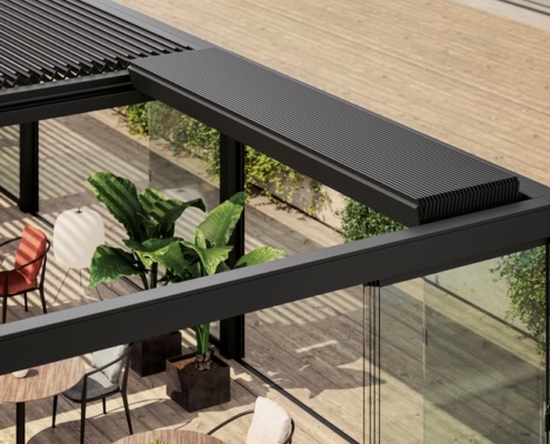 pergola a lame retrattili