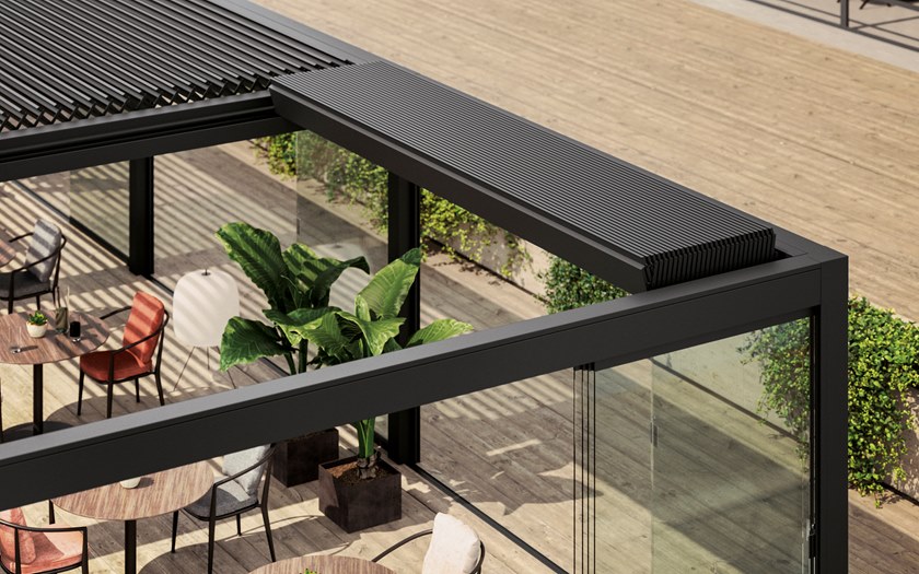 pergola a lame retrattili