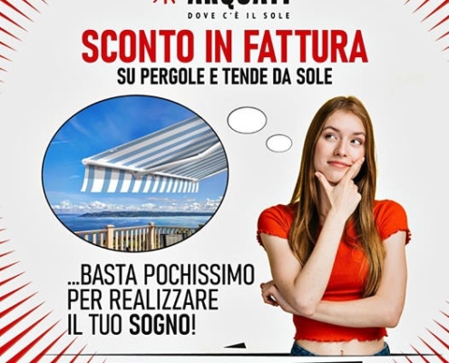 sconto in fattura tende da sole