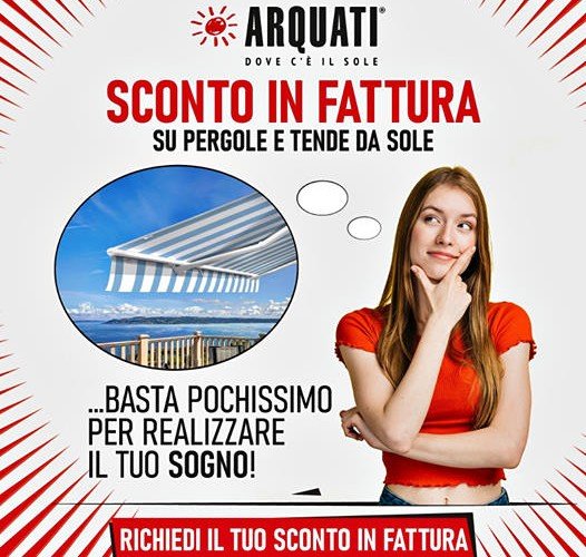 sconto in fattura tende da sole